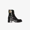 BALMAIN BLACK RANGER ROMY LEATHER BOOTS,XN1TC502LVIT16308309