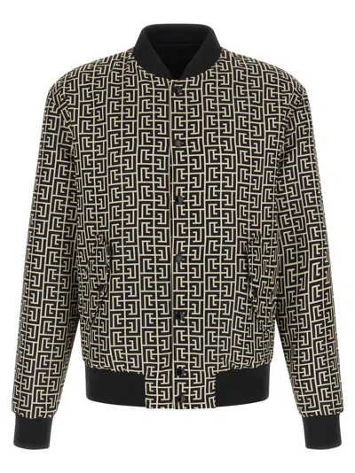 Balmain Black Reversible Bomber Jacket