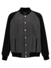 Balmain Rhinestone-embellished Bomber Jacket In Black
