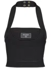 Balmain Ribbed Knit Halterneck Top