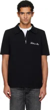 Balmain Polo Shirt With Embroidery In Black