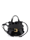 Balmain Mini Shuffle Compact Shoulder Bag In Black