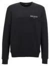 Balmain Logo-printed Crewneck Sweatshirt In Black