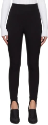 Balmain Cotton-blend Stirrup Leggings In 0pa Noir