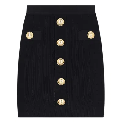 Balmain Black Skirt