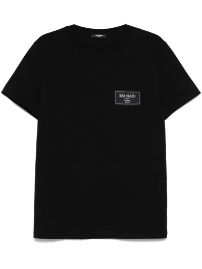 Balmain Black Slim-fit T-shirt