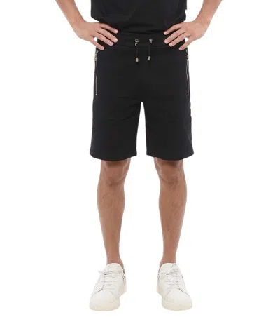 Balmain Black Solid Regular Shorts