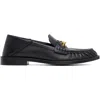 Balmain Sync Smooth-leather Loafers In Black