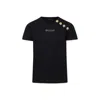 Balmain Black T-shirt For Kids With Logo In Black