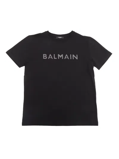 Balmain Black T-shirt With Logo