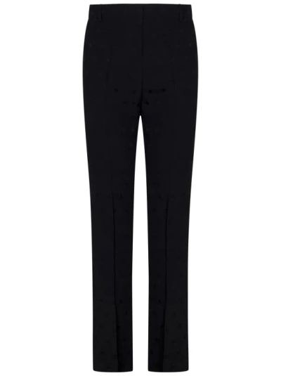 Balmain Black Tailored Crepe Trousers