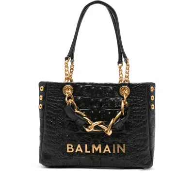 Balmain Black Tote Bags