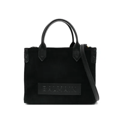 BALMAIN BALMAIN BLACK TOTE BAGS WOMEN