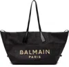 Balmain Black Track Tote In Black