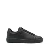 Balmain B Court Sneakers Flat Sole Round Toe In Black