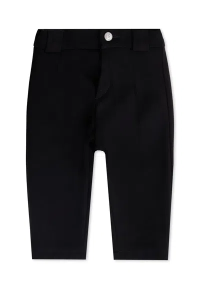 Balmain Kids' Black Trousers For Baby Boy With Logo