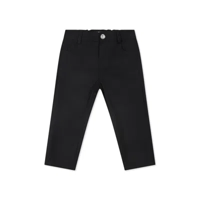 Balmain Black Trousers For Baby Boy With Logo