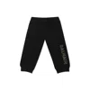 Balmain Black Trousers For Babykids With Logo In Black