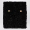 Balmain Black Pencil Mini Skirt With Jewel Buttons