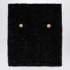 Balmain Black Pencil Mini Skirt With Jewel Buttons