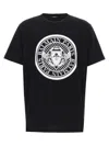 Balmain Noir Blanc Cotton T-shirts And Polos In Black