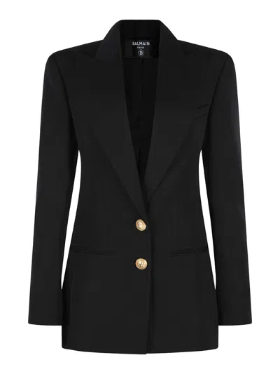 Balmain Black Viscose Blazer