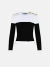 Balmain Black Viscose Blend Sweater