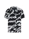 Balmain Big Love Letter Pajama Shirt In Black