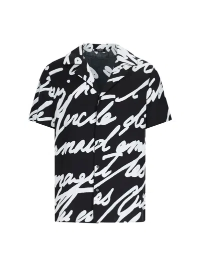 BALMAIN BLACK VISCOSE SHIRT