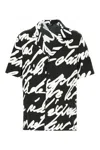 Balmain Slogan-print Shirt In Black