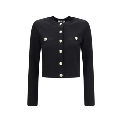 BALMAIN BALMAIN BLACK VISCOSE WOMEN'S CARDIGAN