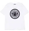 Balmain White Cotton T-shirt With Maxi Logo Print In White