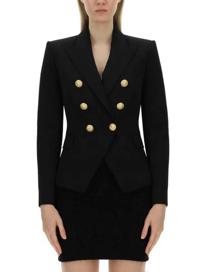 Balmain Black Wool Blazer