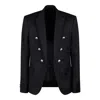 Balmain Black Wool Jacket In Black