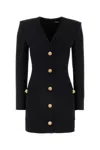 Balmain Women's Long Sleeve Buttoned Tailored Mini Dress