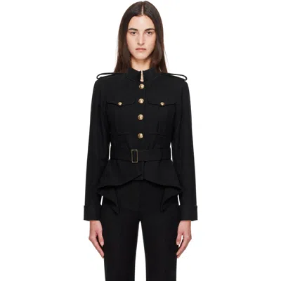 Balmain Black Wool Signature Jacket