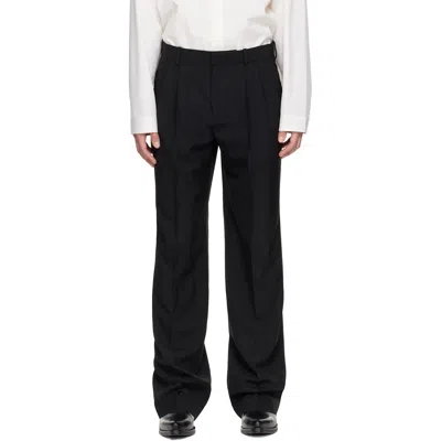 Balmain Black Wool Trousers