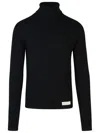 Balmain Black Wool Turtleneck Sweater Men