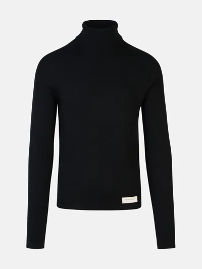 Balmain Black Wool Turtleneck Sweater