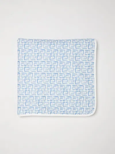 Balmain ブランケット  ボーイ カラー ホワイト In Blue