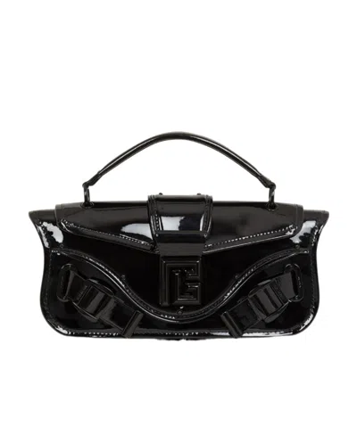 BALMAIN BALMAIN BLAZE PATENT SHOULDER BAG