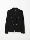 Balmain Double-breasted Blazer In Black