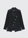 Balmain Viscose Jacket In Black