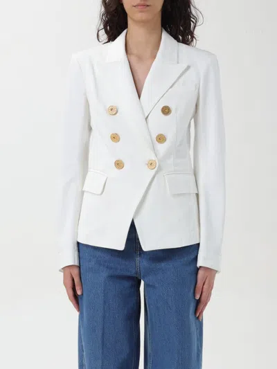 BALMAIN BLAZER BALMAIN WOMAN COLOR WHITE,F76790001