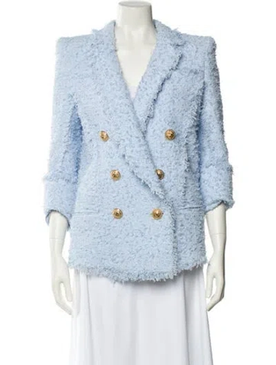 Pre-owned Balmain Blazer In Blue