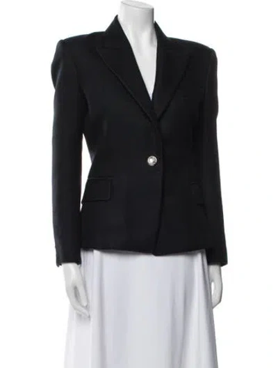 Pre-owned Balmain Blazer In Blue