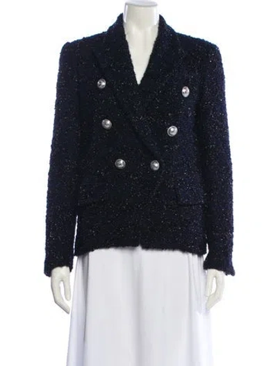 Pre-owned Balmain Blazer In Blue
