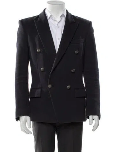 Pre-owned Balmain Blazer In Blue