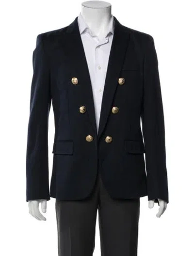 Pre-owned Balmain Blazer In Blue