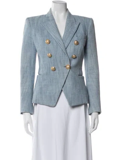Pre-owned Balmain Blazer In Blue